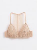 Conte Cotton triangle bustier with Italian lace DEMURE LBE 1276 small photo conteamerica.com